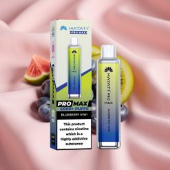 Hayati Pro Max 4000 Puffs Wegwerf-Vape Blaubeere-Kiwi mit 1400mAh Akku & LED