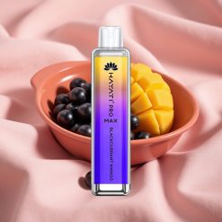 Hayati Pro Max 4000 Puffs Wegwerf-Vape Schwarzjohannisbeere Mango 1400mAh Dual-Mesh 28x28x120mm TPD