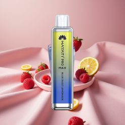 Hayati Pro Max 4000 Züge Wegwerf-E-Zigarette Blaue Himbeer-Limonade mit 1400mAh Akku & LED
