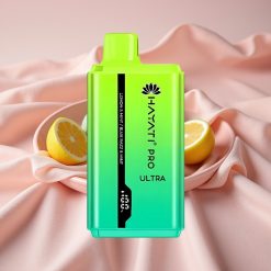 Hayati Pro Ultra 15000 Puffs 850mAh 2×12ml 2% Zitrone & Minze Blaue Himbeere & Minze 49 Aromen
