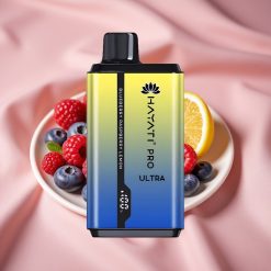 Hayati Pro Ultra 15000 Puffs Wegwerf-Vape Heidelbeere Himbeere Zitrone 2×12ml 2% 49 Aromen