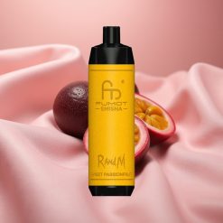 RandM Fumot Shisha 10000 Züge Disposable Vape Süße Maracuja mit LED, 18ml, 850mAh