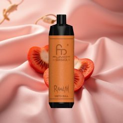 RandM Fumot Shisha 10000 Züge Disposable Vape Vimto Stier mit LED, 18ml, 850mAh, Typ-C