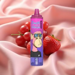 RandM Fumot Tornado 15000 Puffs 25ml 850mAh LCD Erdbeere Traube Typ-C Mesh Coil