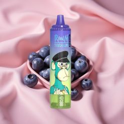 RandM Fumot Tornado 15000 Puffs 25ml 850mAh Mesh Coil Typ-C LCD Blaubeere Bubblegum