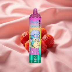 RandM Fumot Tornado 15000 Puffs 25ml 850mAh Mesh Coil Typ-C LCD Eiskalter Erdbeer