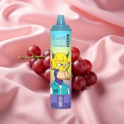 RandM Fumot Tornado 15000 Puffs 25ml 850mAh Typ-C LCD Grape-Eis