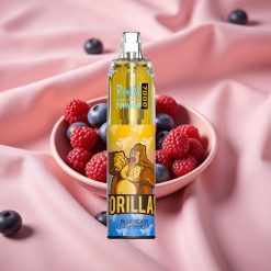 RandM Fumot Tornado 7000 Einweg-Vape Bluesaur-Himbeere mit Mesh Coil, Typ-C, RGB