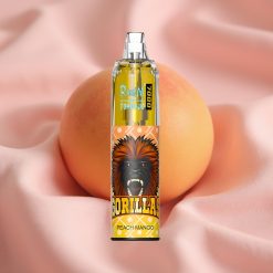 RandM Fumot Tornado 7000 Puffs 14 ML 850 MAH Mesh Coil Typ-C RGB Luftregelung Pfirsich Mango