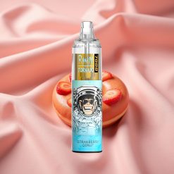 RandM Fumot Tornado 7000 Puffs Einweg-Vape Erdbeer-Donut 14ML 850mAh Mesh Coil Typ-C RGB Luftstrom