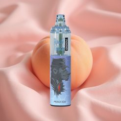 RandM Fumot Tornado 7000 Puffs Wegwerf-Vape Pfirsich-Eis mit 14 ML E-Liquid, 850 MAH, Mesh Coil, Typ-C, RGB, Luftstromregelung