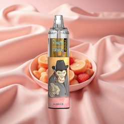 RandM Fumot Tornado 7000 Wiederaufladbare E-Zigarette mit 14 ML E-Liquid, Mesh Coil, Typ-C, RGB-Licht, Luftstromregelung, Erfrischendes Eis