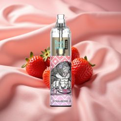 RandM Fumot Tornado 7000 Züge 14ML E-Liquid 850MAH Mesh Coil Typ-C RGB Luftregelung Erdbeer-Eis