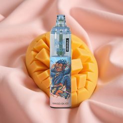 RandM Fumot Tornado 7000 Züge 14ML E-Liquid 850mAh Mesh Coil Typ-C RGB Luftregelung Mango Eis