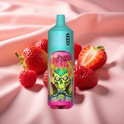 RandM Tornado 9000 Puffs 850 mAh 18 mL Mesh Coil RGB Display Erdbeere Himbeere Kirsche Eis