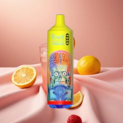 RandM Tornado 9000 Puffs Wiederaufladbar 850 mAh 18 mL Mesh Coil RGB Display Pinke Limonade