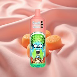 RandM Tornado 9000 Puffs wiederverwendbar mit Gummibärchen-Geschmack, 18 mL, Mesh Coil