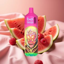 RandM Tornado 9000 Puffs wiederverwendbar mit Himbeer-Wassermelone, 18 mL, Mesh Coil