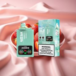 Razz Bar 40000 Puffs Disposable Vape mit Power Display, Typ-C, 650 mAh, 1.0Ω×2 Mesh Coil, Erdbeer-Eis & Beerenmix, 2%/5% Nikotin