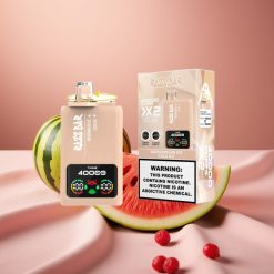 Razz Bar 40000 Puffs Disposable Vape Wassereis-Melone & Cola-Eis mit Power Display, 1.0Ω×2 Mesh Coil, 650 mAh, Typ-C