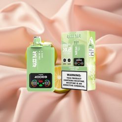 Razz Bar 40000 Puffs Disposable Vape ZITRONENLIMETTE & LUSH EIS mit Power Display, 1.0Ω×2 Mesh Coil, 650mAh Typ-C, 2%/5% Nikotin
