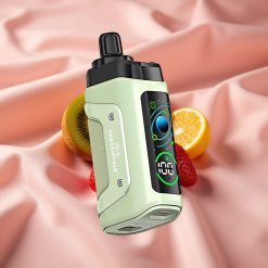 Razz Bar 45000 Puffs Wegwerf-Vape Erdbeer-Kiwi mit Mesh Coil & Airflow