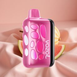 VOZOL RAVE 40000 Wegwerf-Vape Erdbeer-Wassermelone-Pfirsich mit 270° Leuchtendem Design & Partymodus