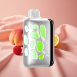 VOZOL RAVE 40000 Wegwerf-Vape Pfirsich-Himbeer-Limonade mit 270° Leucht-Design, Party-Modus & 1000mAh