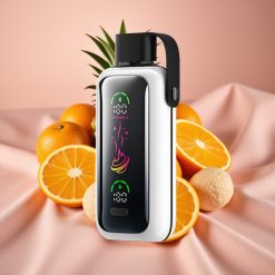 VOZOL Star 20000 Züge HD Spiegelbildschirm Dual Mesh 650mAh Orange Ananas Litschi