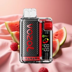 VOZOL Vista 20000 Züge wiederverwendbares Kit mit Himbeer-Wassermelone, 650mAh Akku, OLED Display, 6-stufige Watt-Einstellung
