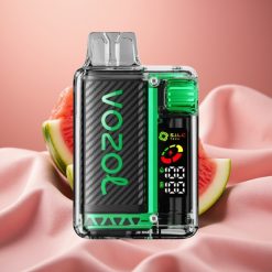 VOZOL Vista 20000 Züge wiederverwendbares Kit mit OLED-Display, 650mAh Akku, 2% Nikotin, Wassermelone-Eis