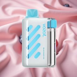 VOZOL VISTA 40000 Züge MTL wiederaufladbare E-Zigarette Blaue Himbeere Eis mit Display und Mesh Coil